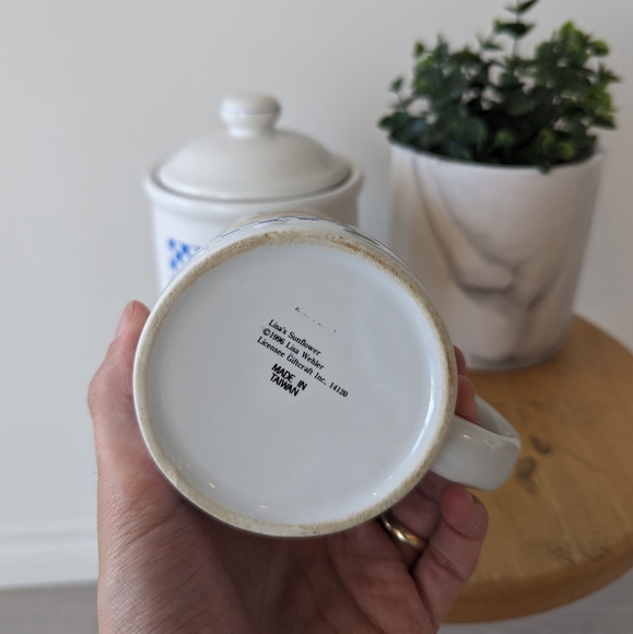 Vintage Sunflower 90s Mug and Jar Set - Picture 3 of 5